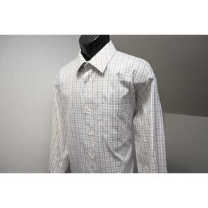Visconti Dress Shirt Designer Checks Front Pocket Long Sleeve Mens Size 2XL XXL
